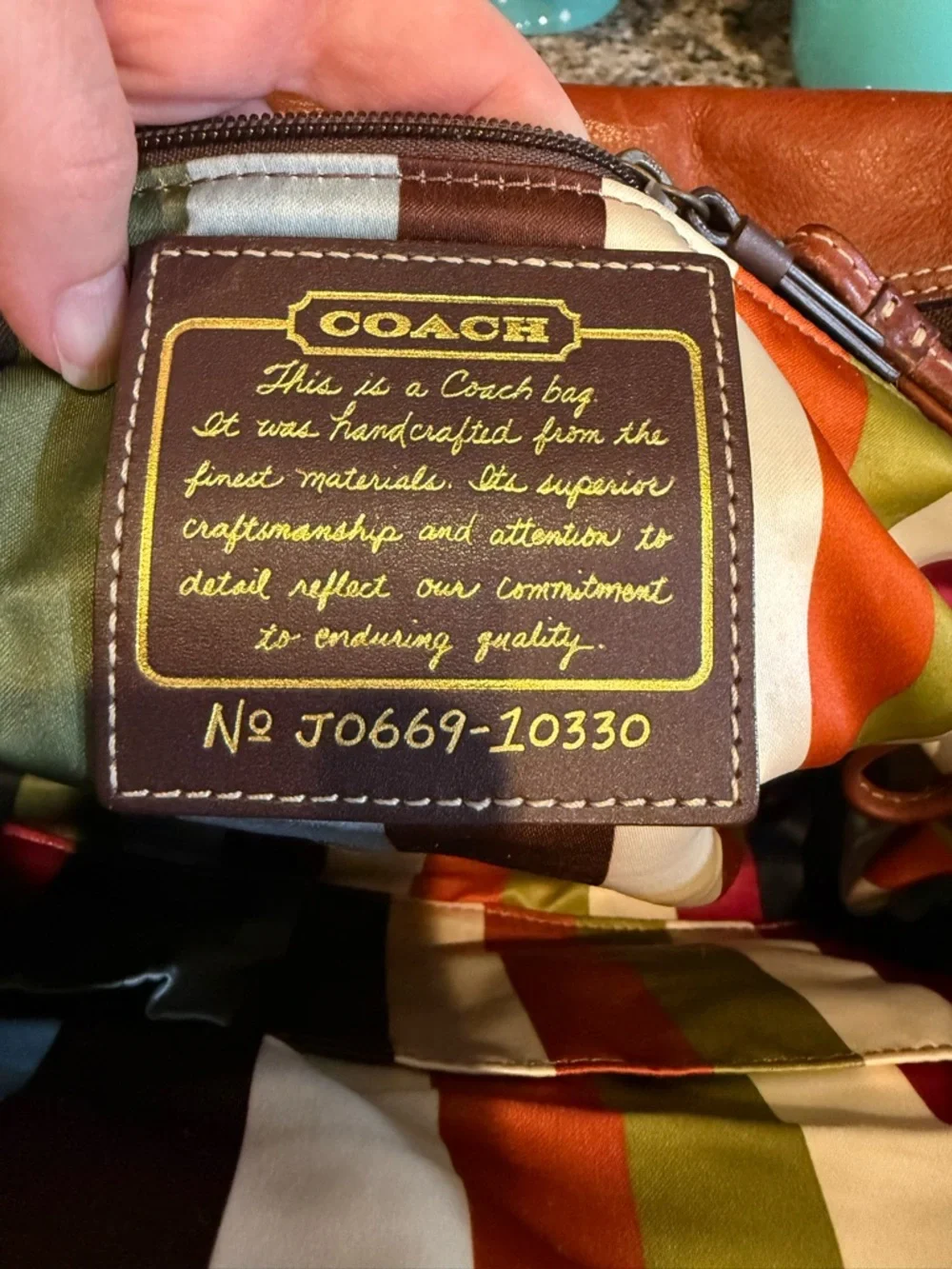 VINTAGE RARE Coach Mandy Courier Satchel 65th Anniversary Legacy Whiskey 10330 - Picture 5 of 10